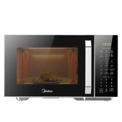 Midea Four A Micro-Onde ? Eg9P032Mx-S – 30Lt – 1450W – Avec Grill – Noir Miroir – 11 Menus Auto. – Poigner – 230V