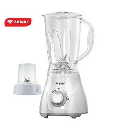 SMART TECHNOLOGY Blender – STPE-1020W – 2 En 1 – 1.5 Litre – 400 W – Blanc