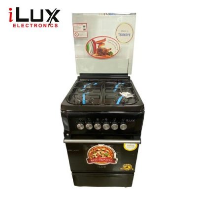 Ilux Cuisinière – Gaz 4 Feux LXG-50CB – Inox