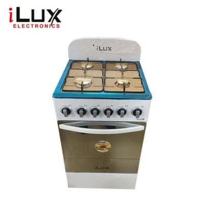 Ilux Cuisinière – Gaz 4 Feux LXG-50CW – Blanc