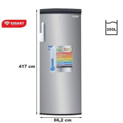 SMART TECHNOLOGY Congélateur Vertical 7 Casiers STCD-550 – 350 L – Argent