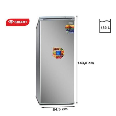 SMART TECHNOLOGY Congélateur Vertical 6 Tiroirs – STCD-335H – 180L – Argent –