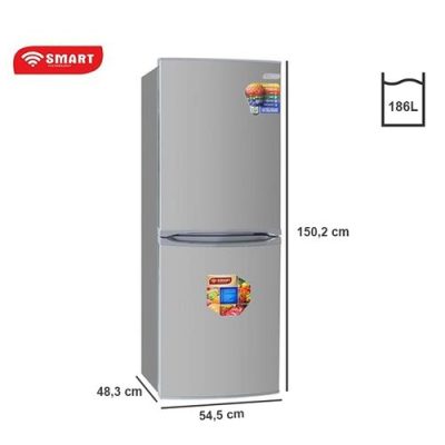 SMART TECHNOLOGY Réfrigérateur Combiné – STCB-277H – 186 L