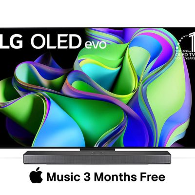 OLED65C36LA-LG, téléviseur OLED evo, série C3 65 pouces, WebOS Smart AI ThinQ, Magic Remote, cinéma 4 faces, Dolby Vision HDR10, HLG, AI Picture Pro, AI Sound Pro (9.1.2 canaux), Dolby Atmos, 1 support de poteau, 2023 Nouveau